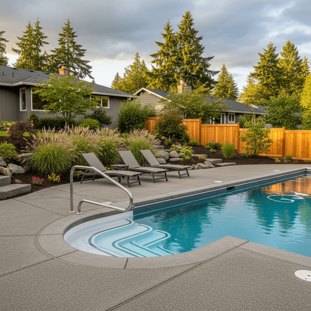 Pool Concrete & Surrounds — Daedalus Contracting, Lower Mainland BC
